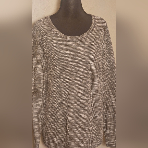 [GAP] Black & White Speckled Long Sleeve Sweater《XL》 - Picture 9 of 15